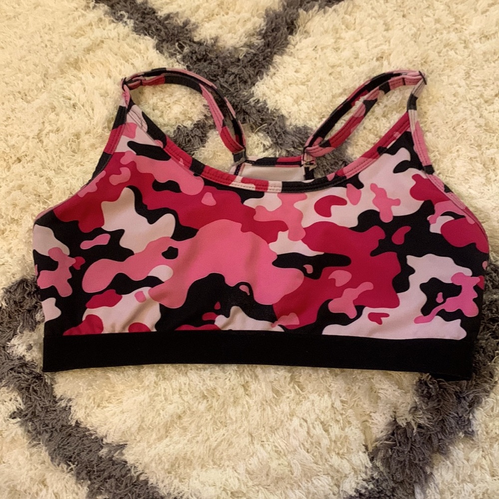 Pink Camo Sports Bra